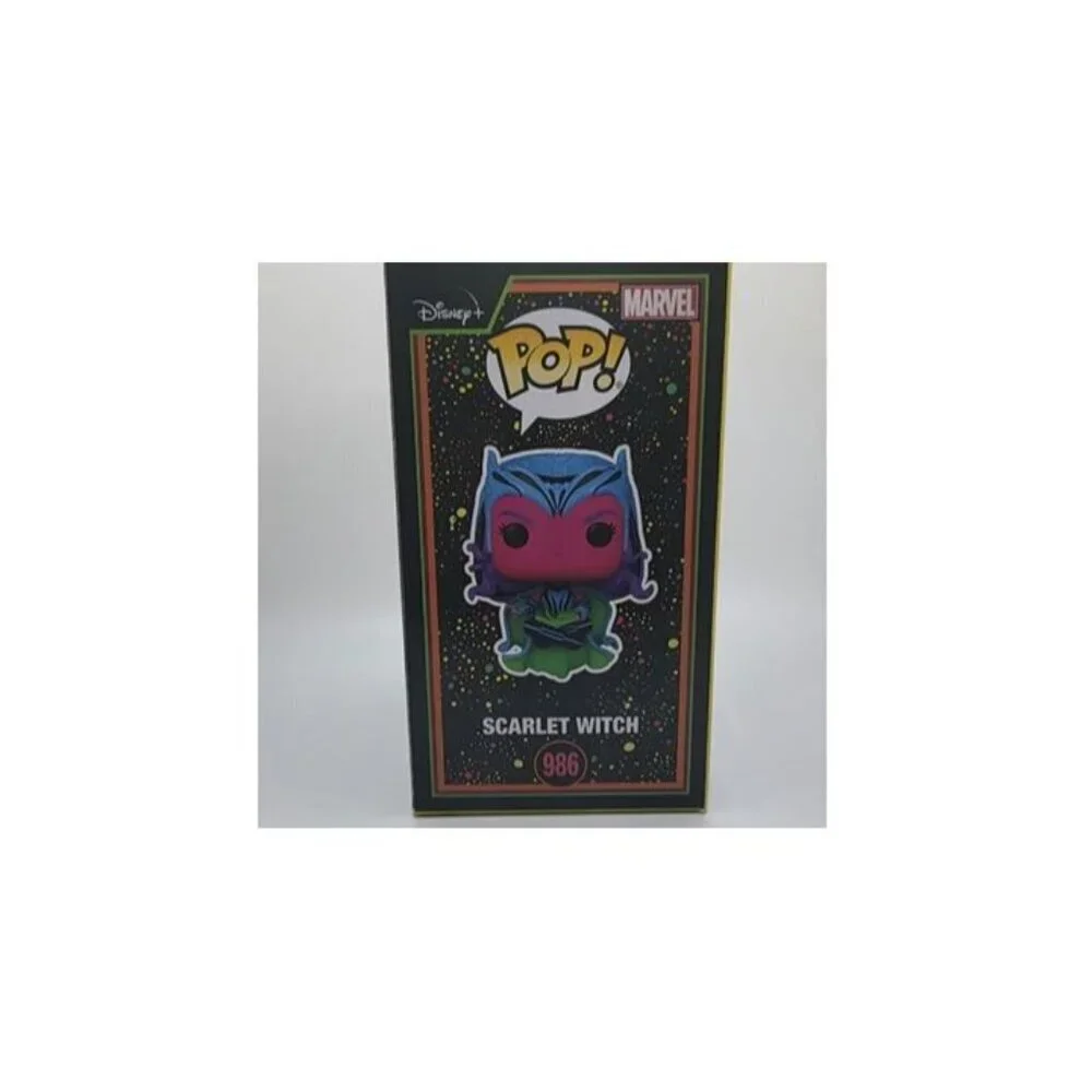 Funko Pop! Marvel: Scarlet Witch (Black Light) #986 Vinyl Figure – Target Exclus